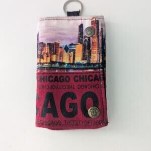 Women's Robin Ruth Chicago Wallet Tri Fold skyline Canvas
